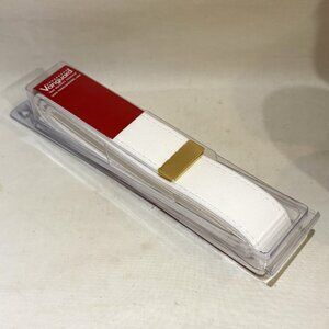 Vanguard Navy Belt White CNT with 24k Gold Tip New in Box